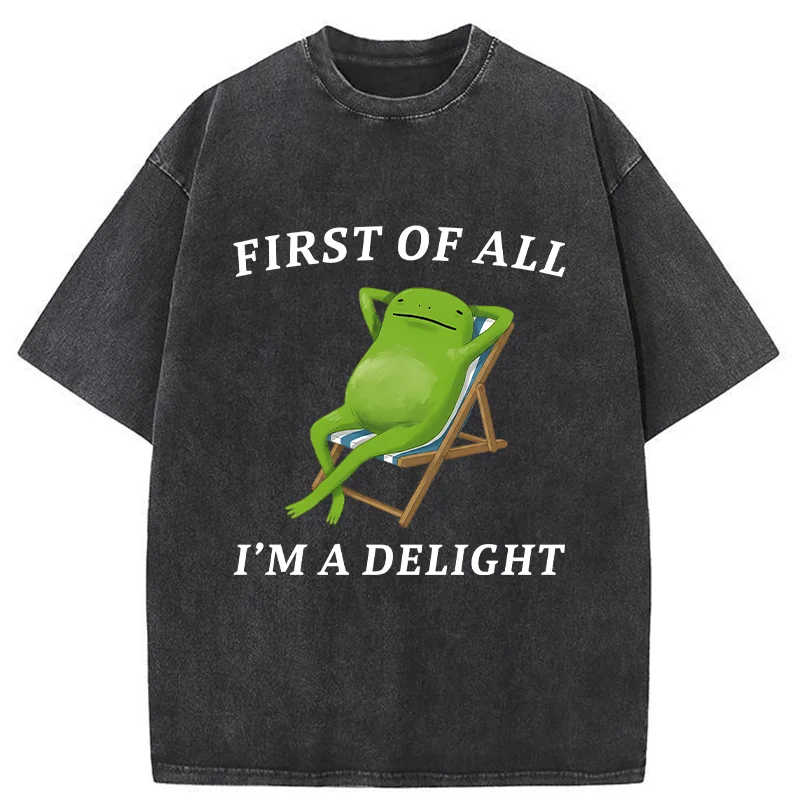 Tokyo-Tiger Leisurely Frog Washed T-Shirt