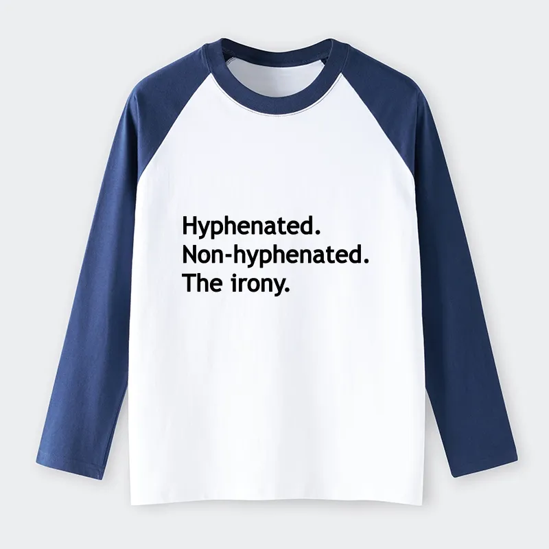 Tokyo-Tiger Hyphenated Funny Raglan Long Sleeve T-shirt