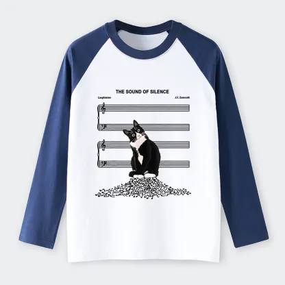 Tokyo-Tiger The Sound Of Silence Raglan Long Sleeve T-shirt