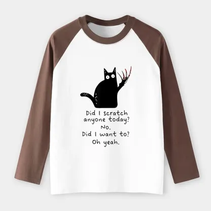 Tokyo-Tiger Cats With Sharp Claws Raglan Long Sleeve T-shirt