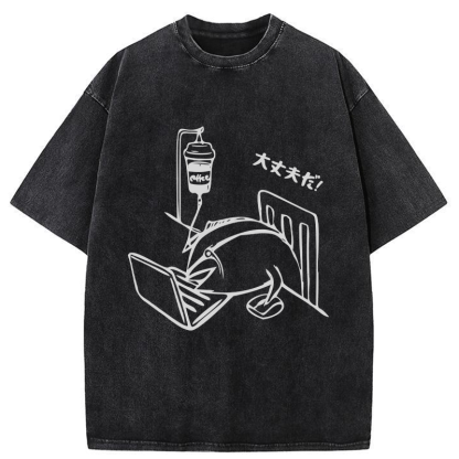 Tokyo-Tiger It's Okay Washed T-Shirt
