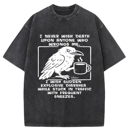 Tokyo-Tiger Curse Of The Raven Washed T-Shirt
