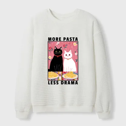 Tokyo-Tiger Love And Spaghetti Waffle Sweatshirt