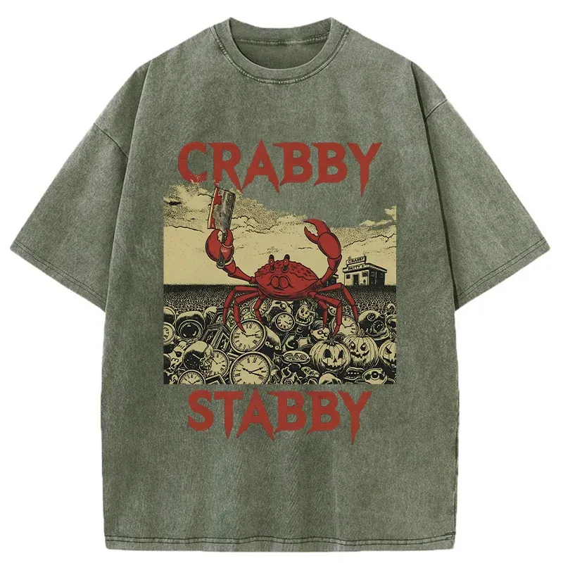 Tokyo-Tiger Angry Crab Washed T-Shirt