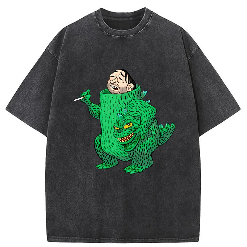 Tokyo-Tiger Monsters Need Rest Too Washed T-Shirt
