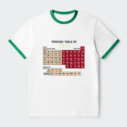 Tokyo-Tiger Table of Elements of Wine Trim T-Shirt