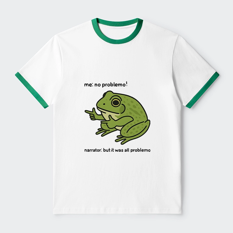 Tokyo-Tiger Stupid Frog Meme Trim T-Shirt