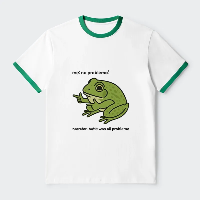 Tokyo-Tiger Stupid Frog Meme Trim T-Shirt