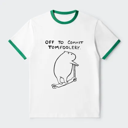 Tokyo-Tiger Capybara Is Ready To Do Something Bad Trim T-Shirt