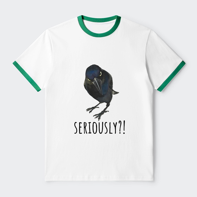 Tokyo-Tiger Raven's Question Trim T-Shirt