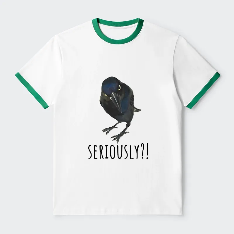 Tokyo-Tiger Raven's Question Trim T-Shirt