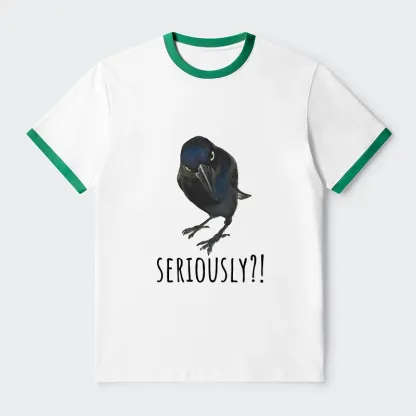 Tokyo-Tiger Raven's Question Trim T-Shirt