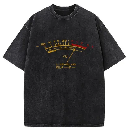 Tokyo-Tiger Volume Meter Washed T-Shirt