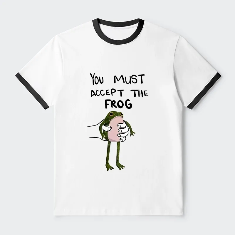 Tokyo-Tiger Accept This Frog Trim T-Shirt