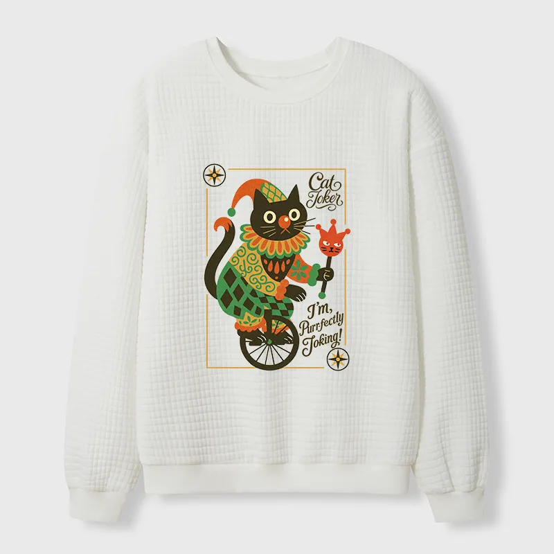 Tokyo-Tiger The Cat Joker Waffle Sweatshirt