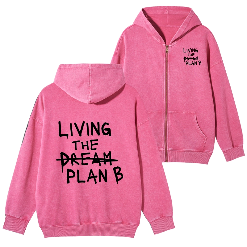 Tokyo-Tiger Implement Plan B Washed Zip Hoodie
