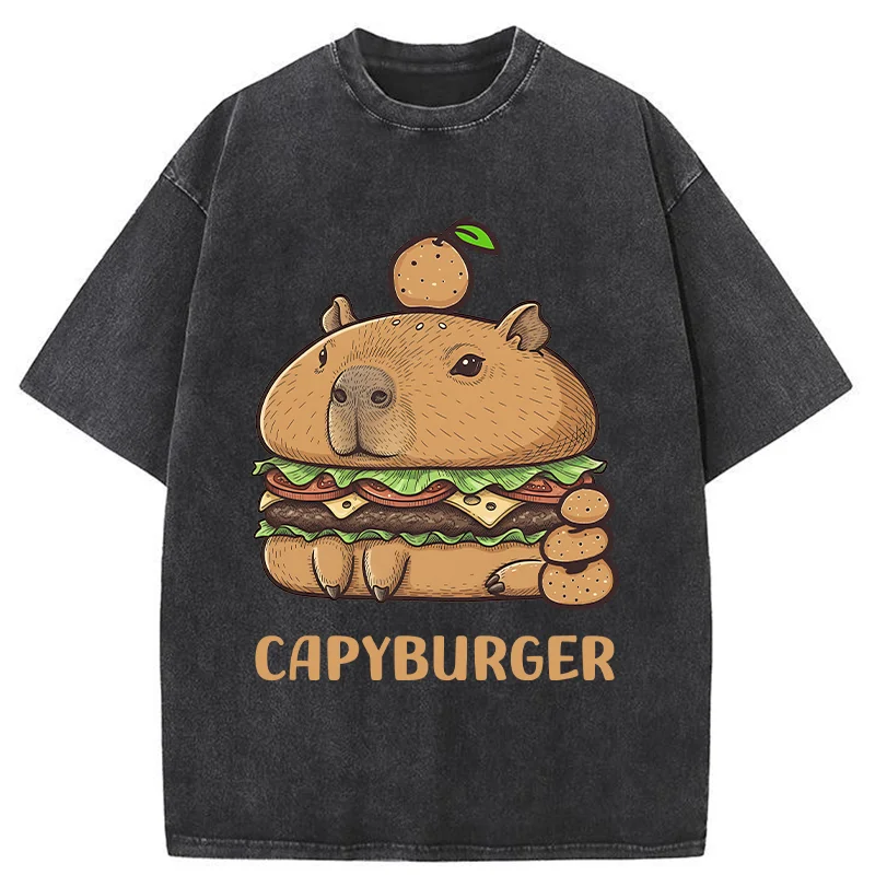 Tokyo-Tiger Capyburger Washed T-Shirt
