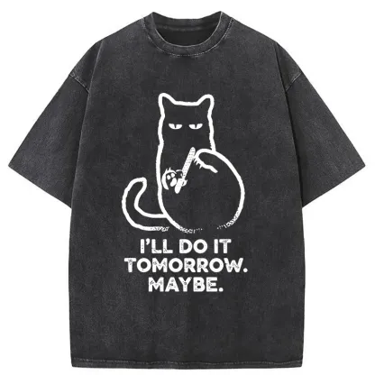 Tokyo-Tiger Do It Tomorrow Washed T-Shirt