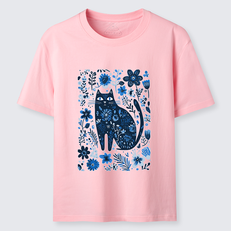 Tokyo-Tiger A Cat Among Flowers Classic T-Shirt