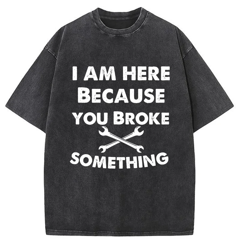 Tokyo-Tiger Mechanic Funny Washed T-Shirt