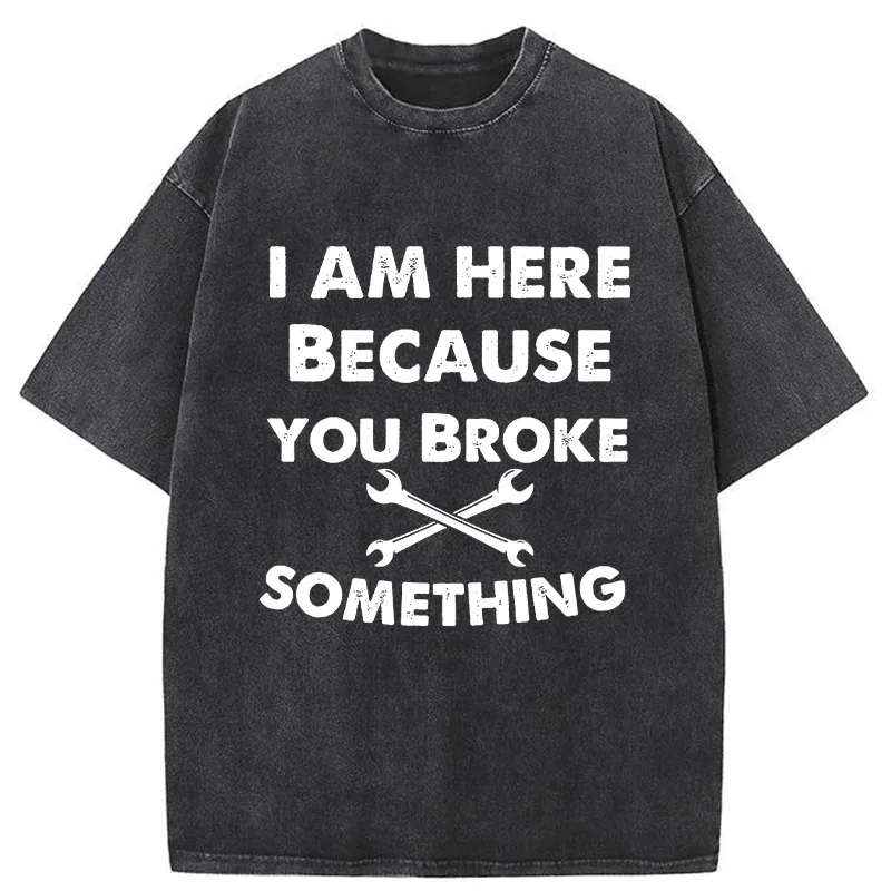 Tokyo-Tiger Mechanic Funny Washed T-Shirt Sale