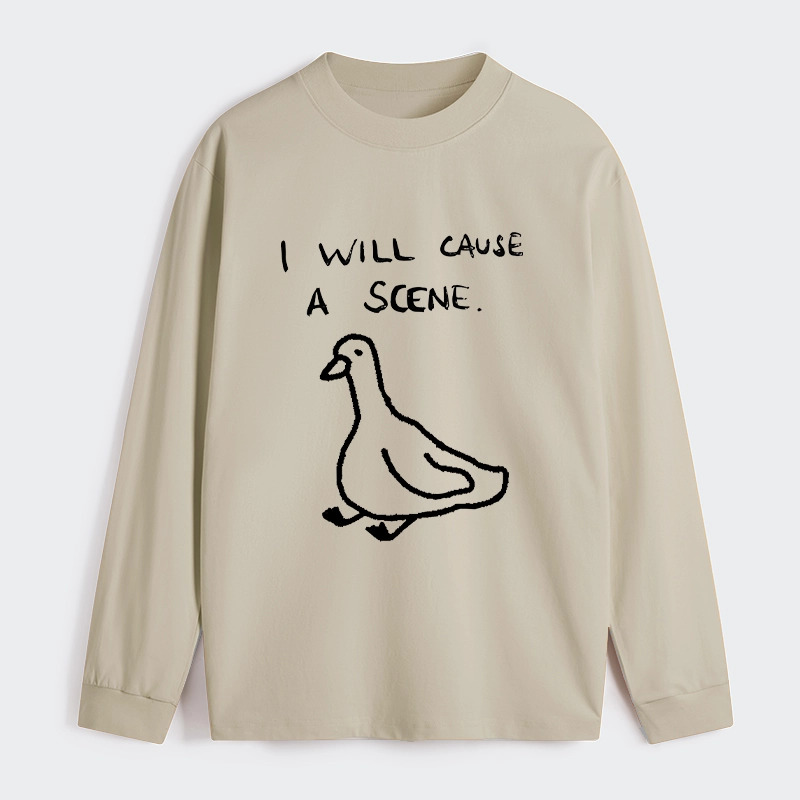 Tokyo-Tiger Stupid Goose Funny Japan Retro Classic Long Sleeve T-Shirt