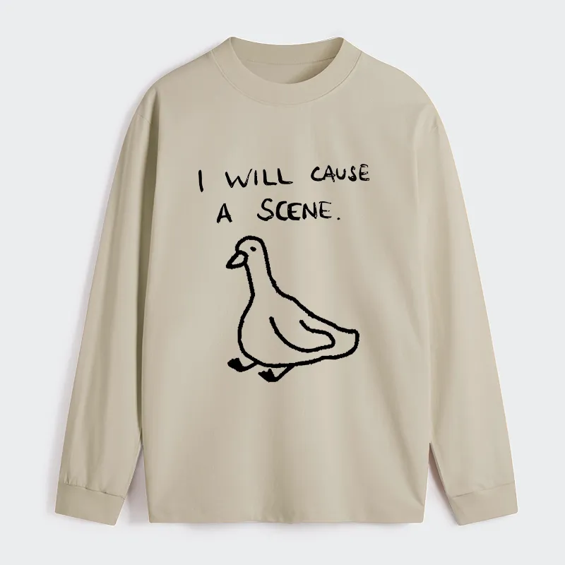 Tokyo-Tiger Stupid Goose Funny Japan Retro Classic Long Sleeve T-Shirt