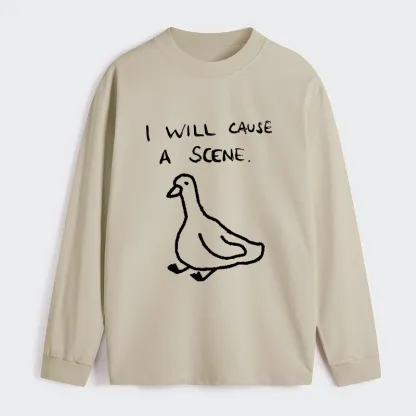 Tokyo-Tiger Stupid Goose Funny Japan Retro Classic Long Sleeve T-Shirt