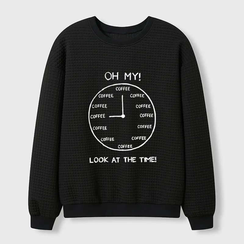 Tokyo-Tiger Coffee Time Waffle Sweatshirt