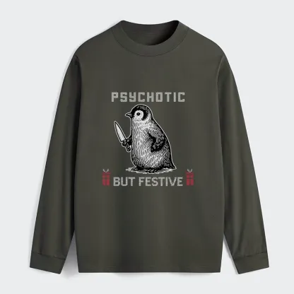 Tokyo-Tiger Overstimulated but Festive Christmas Classic Long Sleeve T-Shirt