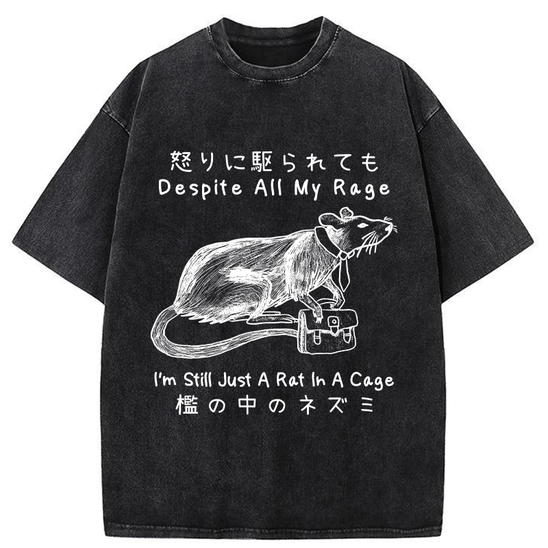 Tokyo-Tiger I'm A Rat In A Cage Washed T-Shirt