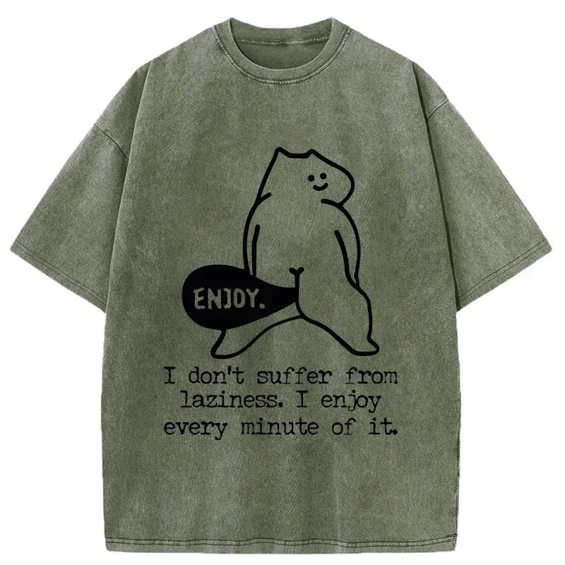 Tokyo-Tiger Enjoy Every Minute Washed T-Shirt