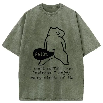 Tokyo-Tiger Enjoy Every Minute Washed T-Shirt