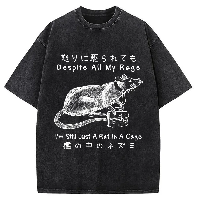 Tokyo-Tiger I'm A Rat In A Cage Washed T-Shirt