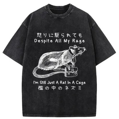 Tokyo-Tiger I'm A Rat In A Cage Washed T-Shirt