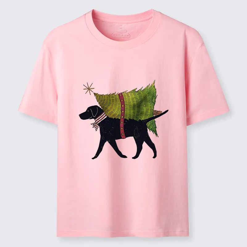Tokyo-Tiger Dog Carrying Christmas Tree Classic T-Shirt
