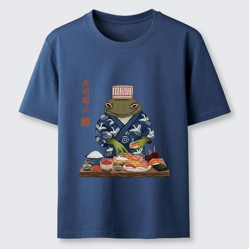 Tokyo-Tiger Frog Sushi Chef Classic T-Shirt