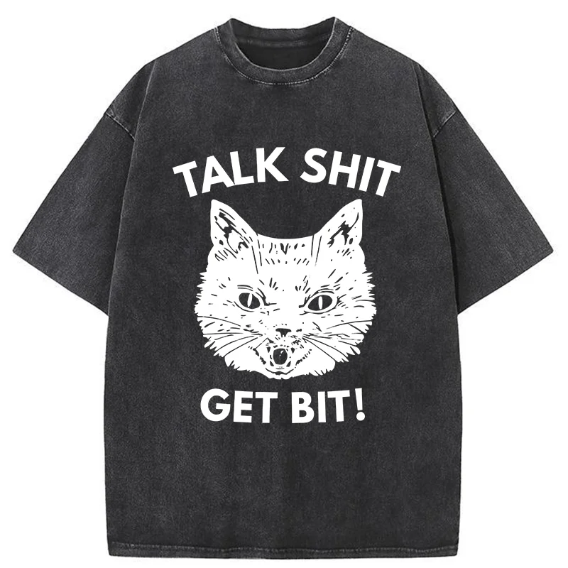 Tokyo-Tiger Consequences Of Talking Nonsense Washed T-Shirt