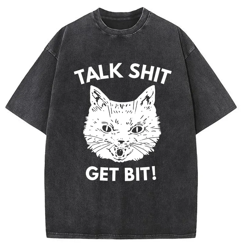 Tokyo-Tiger Consequences Of Talking Nonsense Washed T-Shirt