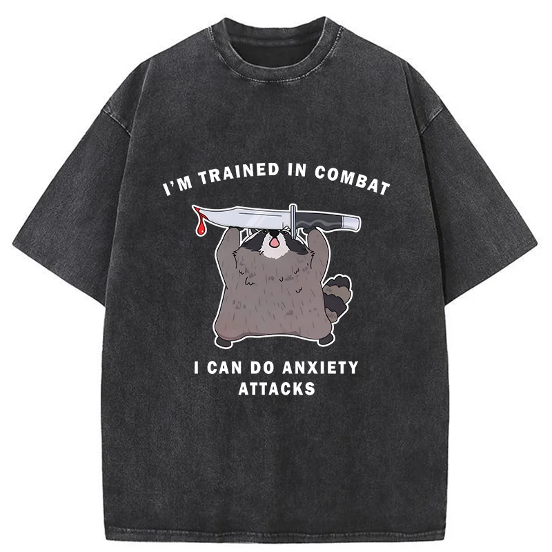 Tokyo-Tiger Coping With Anxiety Washed T-Shirt