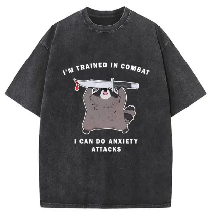 Tokyo-Tiger Coping With Anxiety Washed T-Shirt