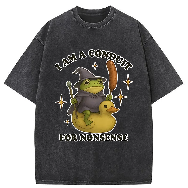 Tokyo-Tiger Nonsense Frog Washed T-Shirt