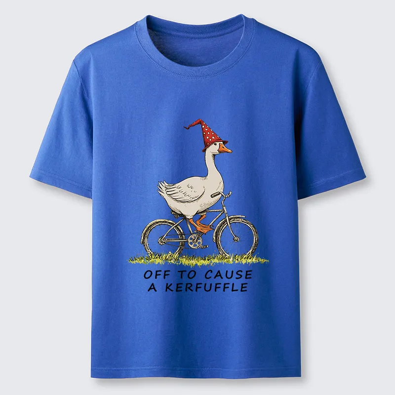 Tokyo-Tiger Stupid Goose Riding A Bicycle Classic T-Shirt