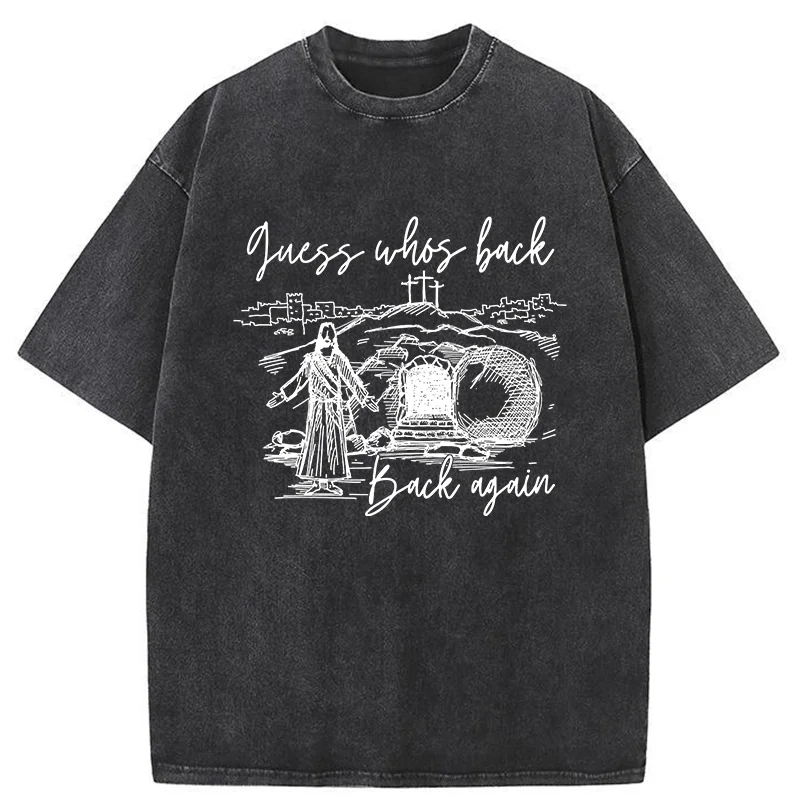 Tokyo-Tiger Funny Jesus Washed T-Shirt