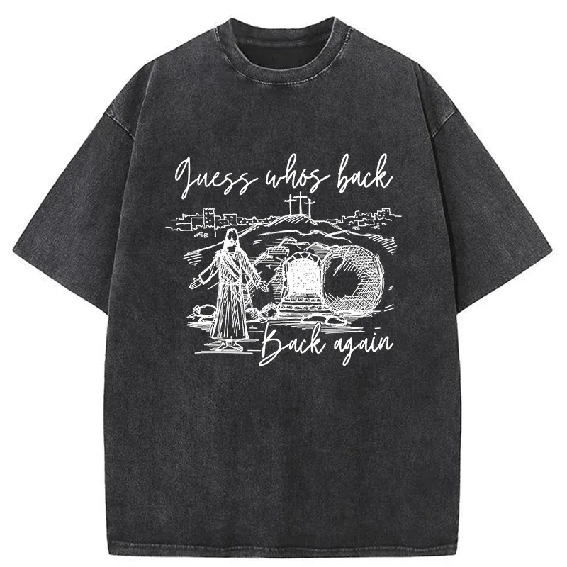 Tokyo-Tiger Funny Jesus Washed T-Shirt