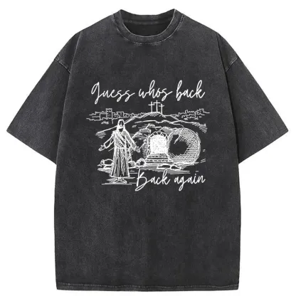 Tokyo-Tiger Funny Jesus Washed T-Shirt