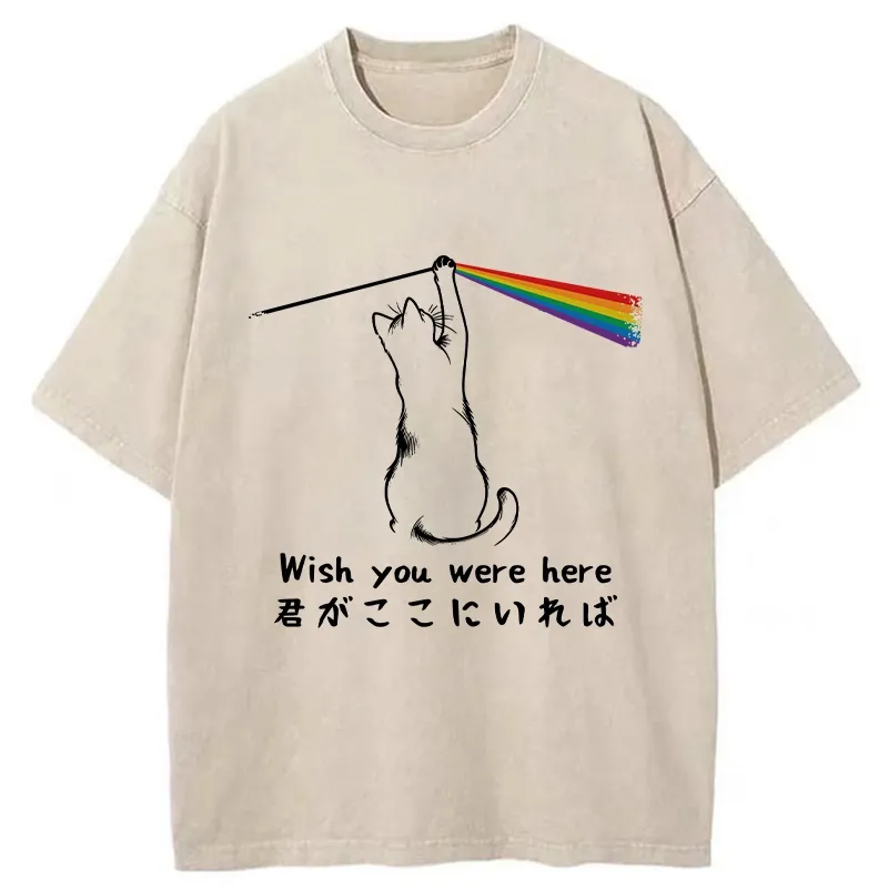 Tokyo-Tiger Wish You Were Here Washed T-Shirt