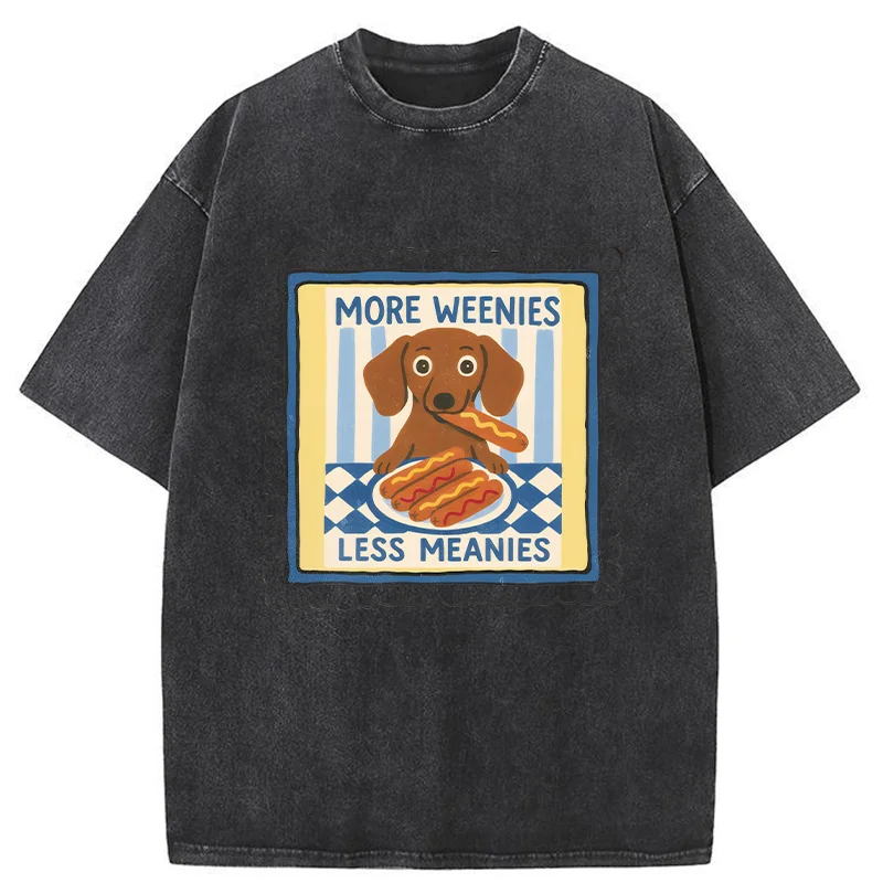 Tokyo-Tiger More Weenies Less Meanies Washed T-Shirt