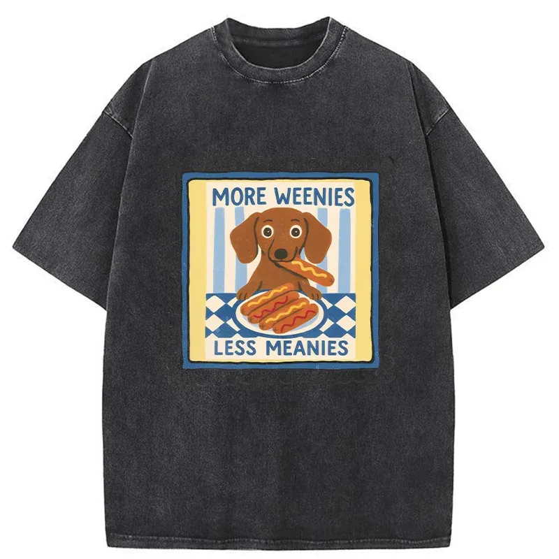 Tokyo-Tiger More Weenies Less Meanies Washed T-Shirt