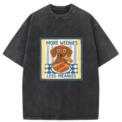 Tokyo-Tiger More Weenies Less Meanies Washed T-Shirt